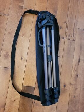 Addison ATR-21 Aluminum Travel Camera Tripod with Black Zip-Up Carrying Bag
